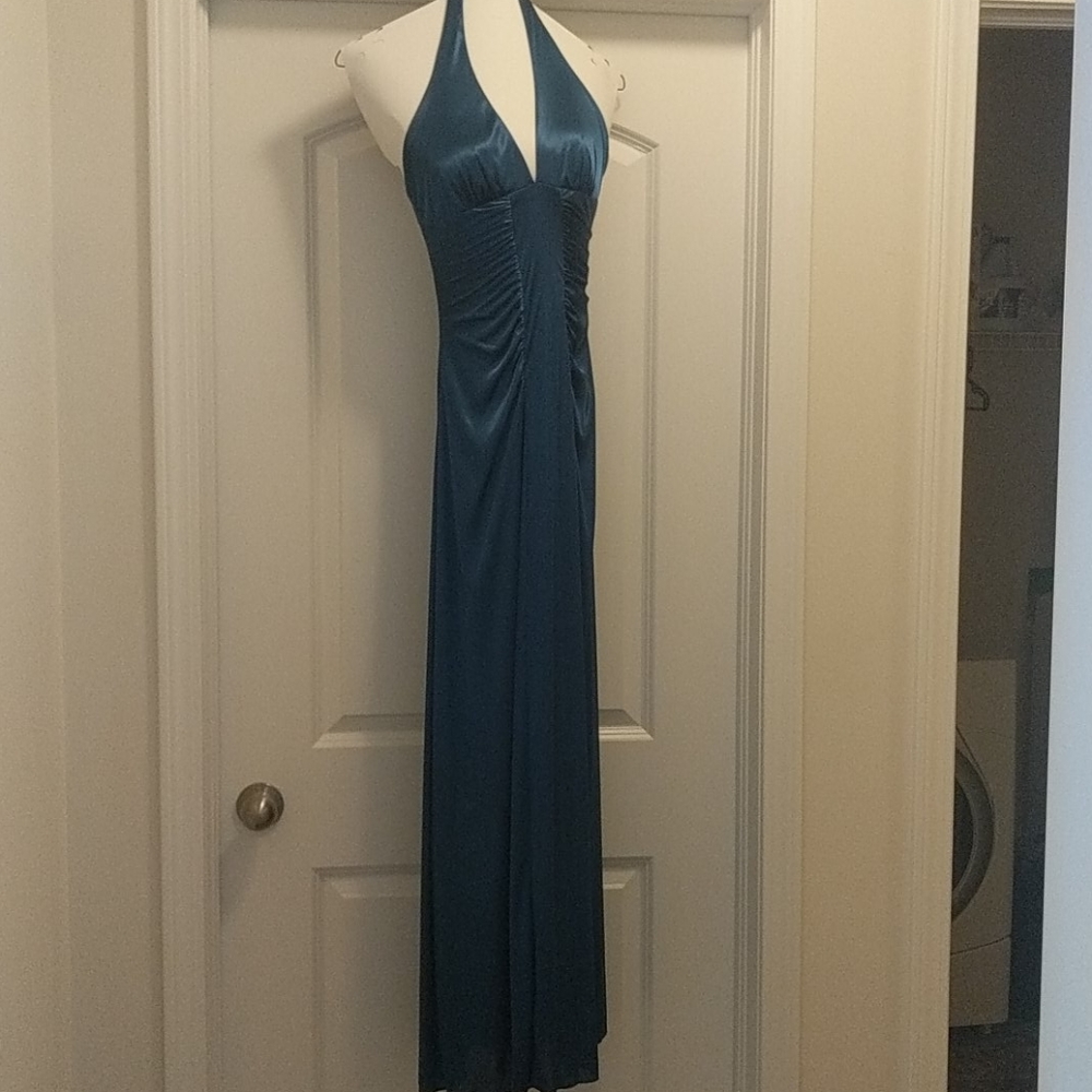 Xoxo Collection Long Teal dress